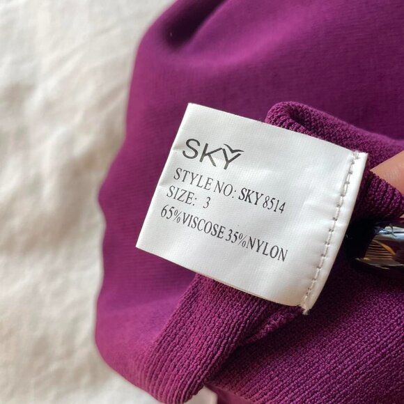 Purple Bead-Embellished Knit Halter Top - Picture 7 of 7